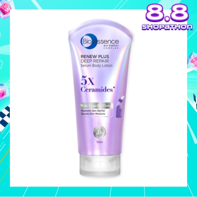 BIO ESSENCE Renew Plus Deep Repair Serum Body Lotion (To Restores Skin Barrier & Boosts Skin Moisture) 70ml