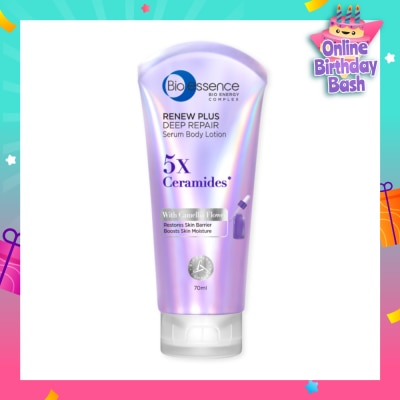 BIO ESSENCE Renew Plus Deep Repair Serum Body Lotion (To Restores Skin Barrier & Boosts Skin Moisture) 70ml