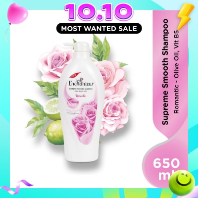 ENCHANTEUR Supreme Smooth Shampoo Romantic (Suitable For Dry Hair) 650ml (Expiry: Jun`2027) image