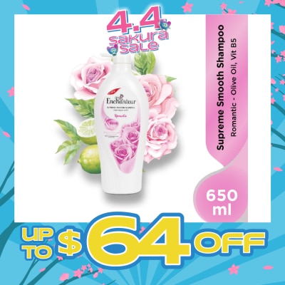 ENCHANTEUR - Supreme Smooth Shampoo Romantic (Suitable For Dry Hair) 650ml