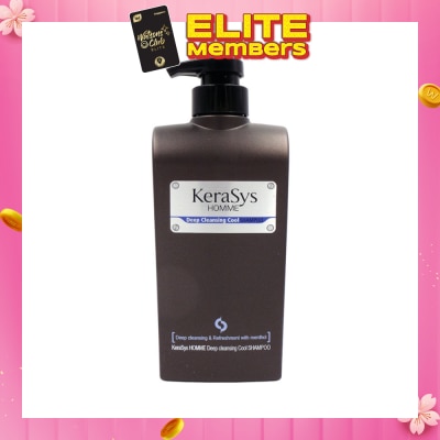 KERASYS Homme Men Deep Cleansing Cool Shampoo 550ml