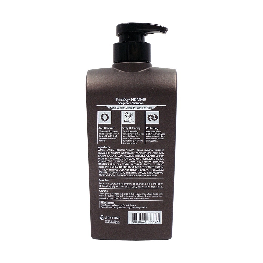 Homme Men Scalp Care Shampoo 550ml