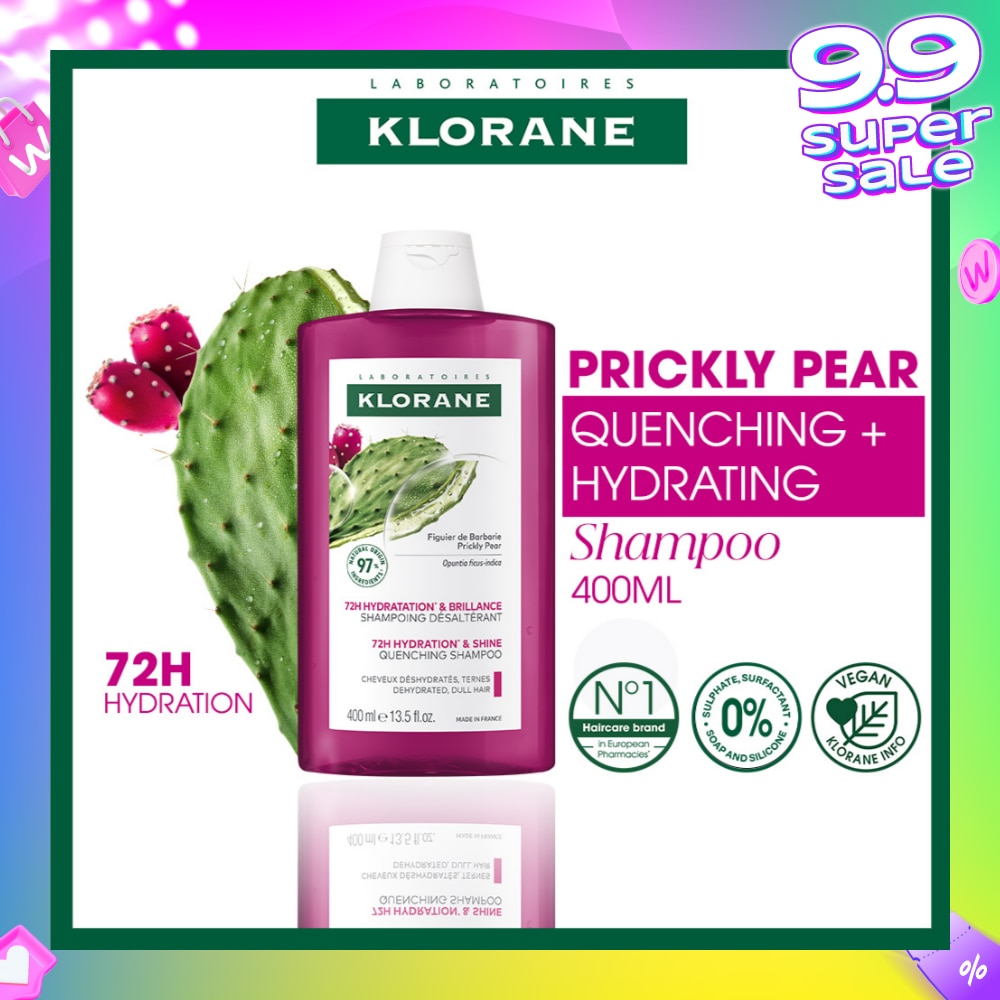 Quenching + Hydrating Prickly Pear Shampoo (For 72h Long Lasting Hydration & 2x Shinier Hair) 400ml