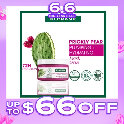 KLORANE - Plumping Prickly Pear Mask (For Deep Long Lasting Hydration & 2x Shinier Hair) 250ml