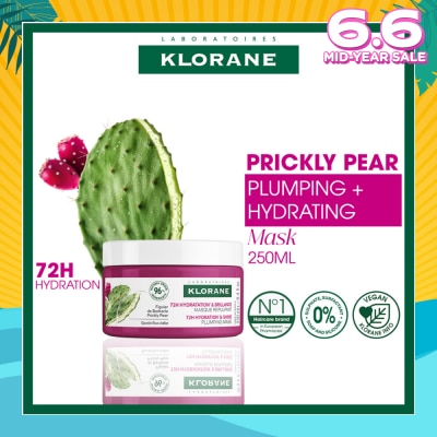 KLORANE Plumping Prickly Pear Mask (For Deep Long Lasting Hydration & 2x Shinier Hair) 250ml