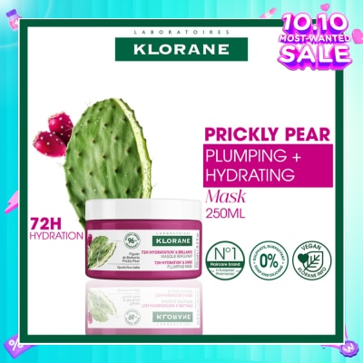 KLORANE Plumping Prickly Pear Mask (For Deep Long Lasting Hydration & 2x Shinier Hair) 250ml