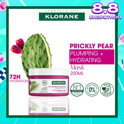 KLORANE Plumping Prickly Pear Mask (For Deep Long Lasting Hydration & 2x Shinier Hair) 250ml