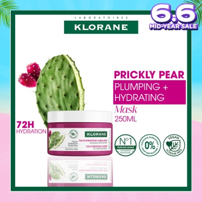 KLORANE Plumping Prickly Pear Mask (For Deep Long Lasting Hydration & 2x Shinier Hair) 250ml