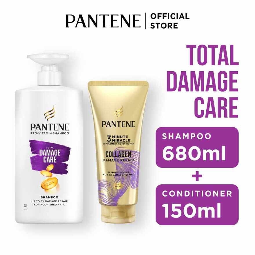 Total Damage Care Packset (Shampoo 680ml & Conditioner 150ml) 1s