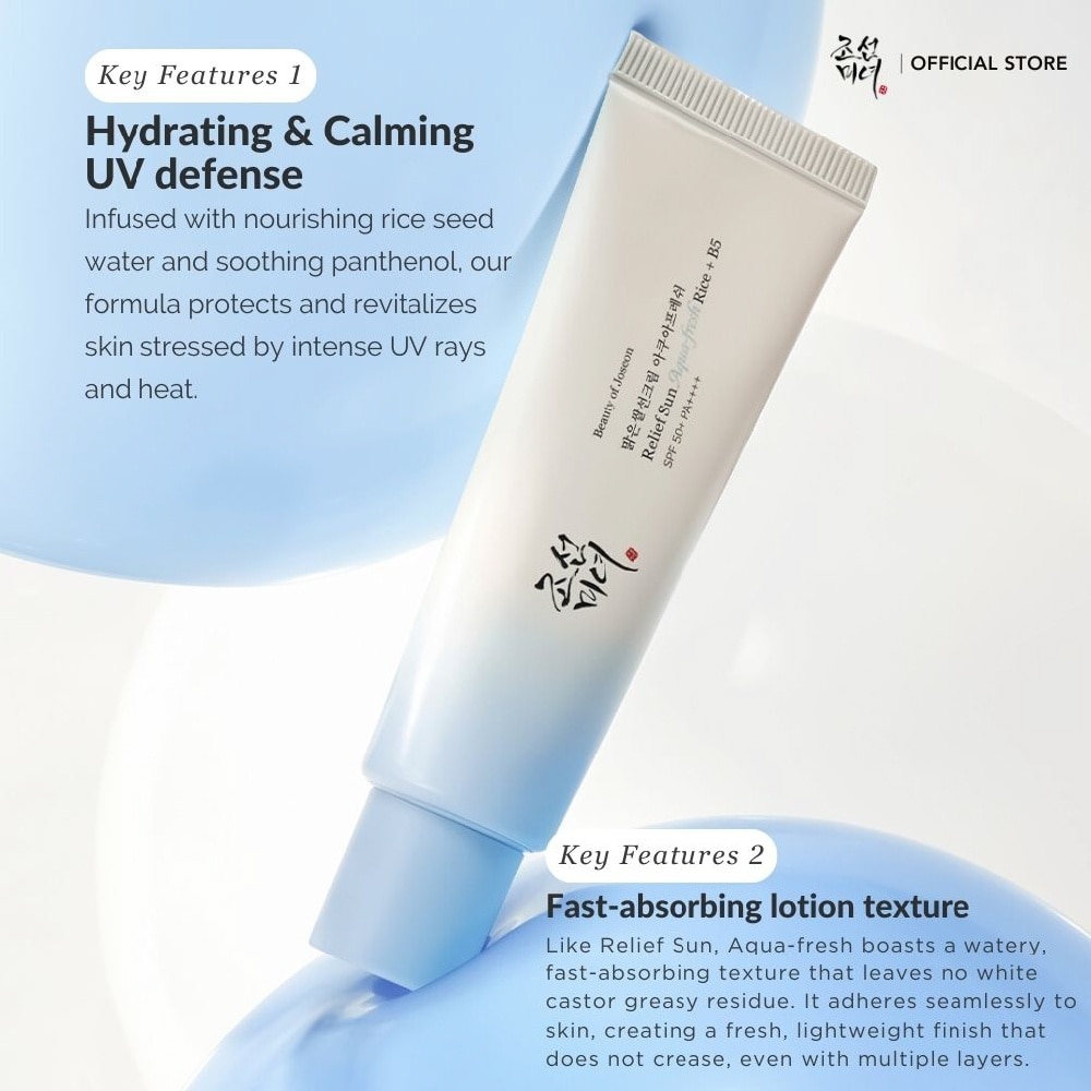 Relief Sun Aqua-Fresh Rice + B5 SPF50+ PA++++ (For Oily To Combination Skin) 50ml
