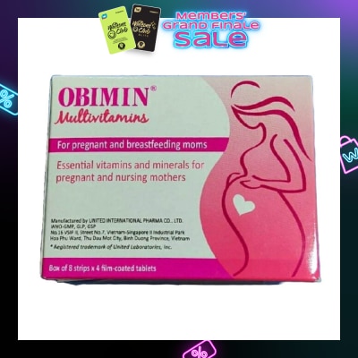 OBIMIN Multivitamins Film Coated Tablet (For Pregnant & Breastfeeding Mums) 32s