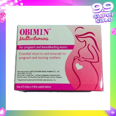 OBIMIN Multivitamins Film Coated Tablet (For Pregnant & Breastfeeding Mums) 32s