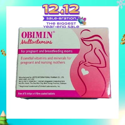 OBIMIN Multivitamins Film Coated Tablet (For Pregnant & Breastfeeding Mums) 32s
