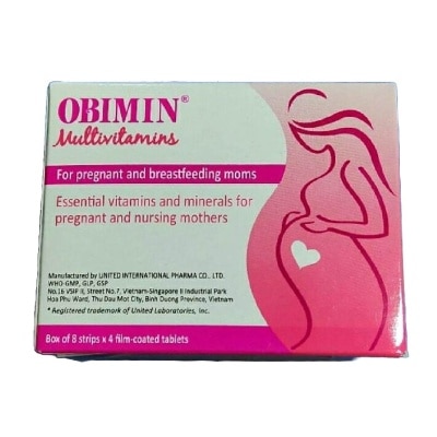 OBIMIN Multivitamins Film Coated Tablet (For Pregnant & Breastfeeding Mums) 32s