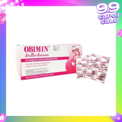 OBIMIN Multivitamins Film Coated Tablet (For Pregnant & Breastfeeding Mums) 100s
