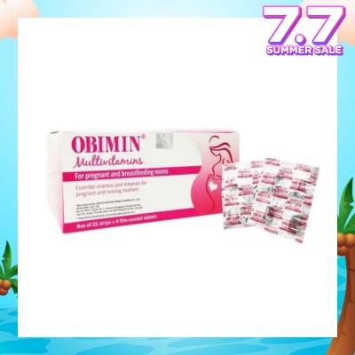 OBIMIN Multivitamins Film Coated Tablet (For Pregnant & Breastfeeding Mums) 100s