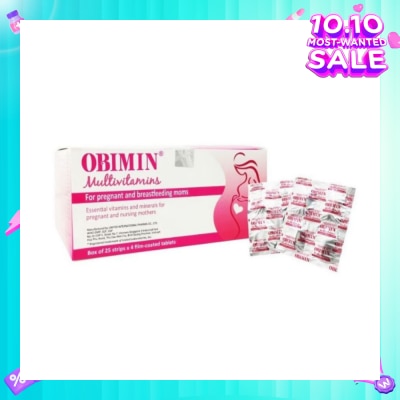 OBIMIN Multivitamins Film Coated Tablet (For Pregnant & Breastfeeding Mums) 100s