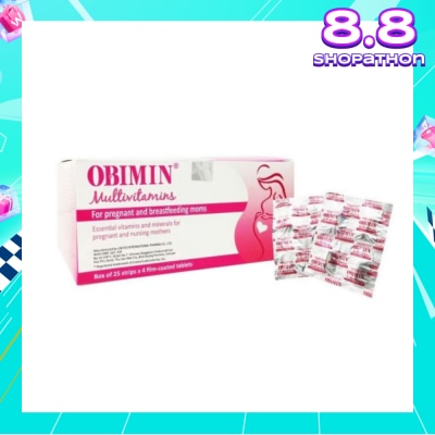 OBIMIN Multivitamins Film Coated Tablet (For Pregnant & Breastfeeding Mums) 100s