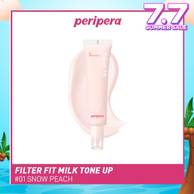 PERIPERA Filter Fit Milk Tone Up SPF 35 PA++ 01 Snow Peach (To Hides Dark Circles) 35ml