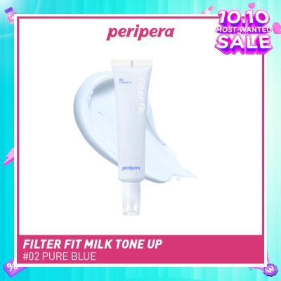 PERIPERA Filter Fit Milk Tone Up SPF30 PA++ 02 Pure Blue (To Neutralizes Sallowness) 35ml