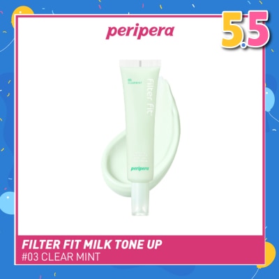 PERIPERA Filter Fit Milk Tone Up SPF 35 PA++ 03 Clear Mint (To Reduces Redness) 35ml