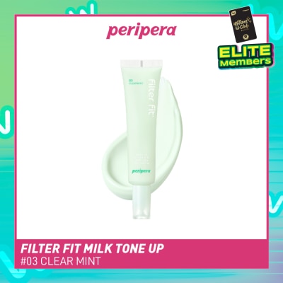 PERIPERA Filter Fit Milk Tone Up SPF 35 PA++ 03 Clear Mint (To Reduces Redness) 35ml