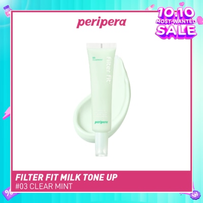 PERIPERA Filter Fit Milk Tone Up SPF 35 PA++ 03 Clear Mint (To Reduces Redness) 35ml