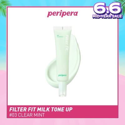 PERIPERA Filter Fit Milk Tone Up SPF 35 PA++ 03 Clear Mint (To Reduces Redness) 35ml