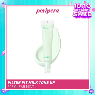 PERIPERA Filter Fit Milk Tone Up SPF 35 PA++ 03 Clear Mint (To Reduces Redness) 35ml