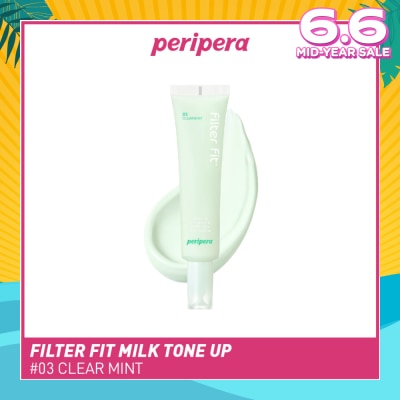 PERIPERA Filter Fit Milk Tone Up SPF 35 PA++ 03 Clear Mint (To Reduces Redness) 35ml