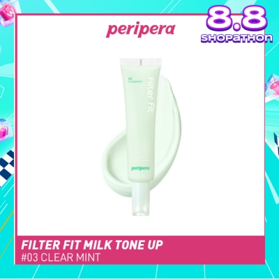 PERIPERA Filter Fit Milk Tone Up SPF 35 PA++ 03 Clear Mint (To Reduces Redness) 35ml