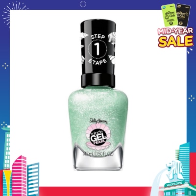 SALLY HANSEN Miracle Gel Nail Polish Lacquer Modern Pearl Collection Under The Sea 902 (No UV/LED Light Necessary) 14.7ml