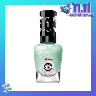 SALLY HANSEN Miracle Gel Nail Polish Lacquer Modern Pearl Collection Under The Sea 902 (No UV/LED Light Necessary) 14.7ml