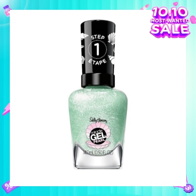 SALLY HANSEN Miracle Gel Nail Polish Lacquer Modern Pearl Collection Under The Sea 902 (No UV/LED Light Necessary) 14.7ml