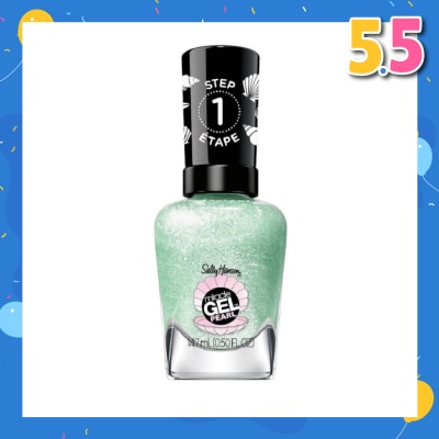 SALLY HANSEN Miracle Gel Nail Polish Lacquer Modern Pearl Collection Under The Sea 902 (No UV/LED Light Necessary) 14.7ml