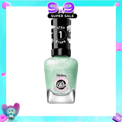 SALLY HANSEN - Miracle Gel Nail Polish Lacquer Modern Pearl Collection Under The Sea 902 (No UV/LED Light Necessary) 14.7ml&nbsp;(Expiry: May`2027) image