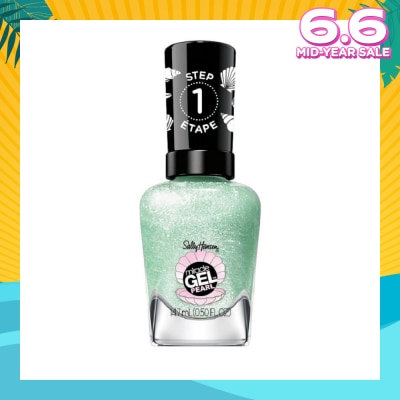 SALLY HANSEN Miracle Gel Nail Polish Lacquer Modern Pearl Collection Under The Sea 902 (No UV/LED Light Necessary) 14.7ml