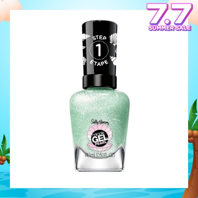 SALLY HANSEN Miracle Gel Nail Polish Lacquer Modern Pearl Collection Under The Sea 902 (No UV/LED Light Necessary) 14.7ml