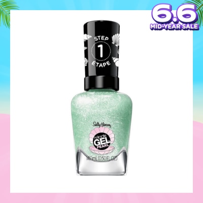 SALLY HANSEN Miracle Gel Nail Polish Lacquer Modern Pearl Collection Under The Sea 902 (No UV/LED Light Necessary) 14.7ml