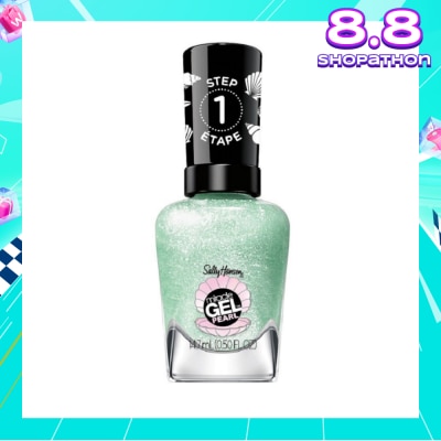 SALLY HANSEN Miracle Gel Nail Polish Lacquer Modern Pearl Collection Under The Sea 902 (No UV/LED Light Necessary) 14.7ml
