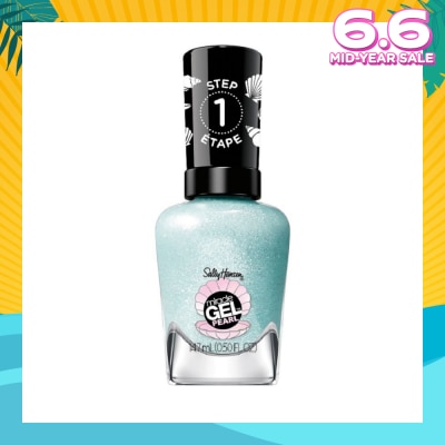 SALLY HANSEN Miracle Gel Nail Polish Lacquer Modern Pearl Collection Seas The Day 903 (No UV/LED Light Necessary) 14.7ml