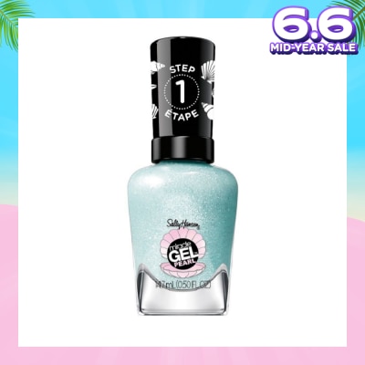 SALLY HANSEN Miracle Gel Nail Polish Lacquer Modern Pearl Collection Seas The Day 903 (No UV/LED Light Necessary) 14.7ml