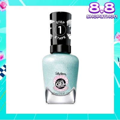 SALLY HANSEN Miracle Gel Nail Polish Lacquer Modern Pearl Collection Seas The Day 903 (No UV/LED Light Necessary) 14.7ml
