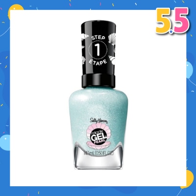 SALLY HANSEN Miracle Gel Nail Polish Lacquer Modern Pearl Collection Seas The Day 903 (No UV/LED Light Necessary) 14.7ml
