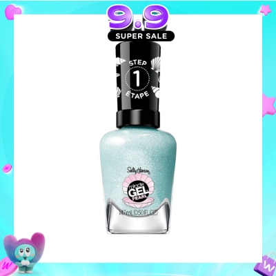 SALLY HANSEN - Miracle Gel Nail Polish Lacquer Modern Pearl Collection Seas The Day 903 (No UV/LED Light Necessary) 14.7ml (Expiry: Jul`2027) image