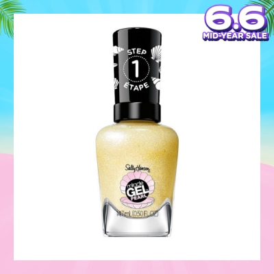 SALLY HANSEN Miracle Gel Nail Polish Lacquer Modern Pearl Collection Diving For Treasure 905 (No UV/LED Light Necessary) 14.7ml
