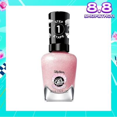 SALLY HANSEN Miracle Gel Nail Polish Lacquer Modern Pearl Collection Pink Sand 906 (No UV/LED Light Necessary) 14.7ml
