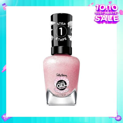 SALLY HANSEN Miracle Gel Nail Polish Lacquer Modern Pearl Collection Pink Sand 906 (No UV/LED Light Necessary) 14.7ml