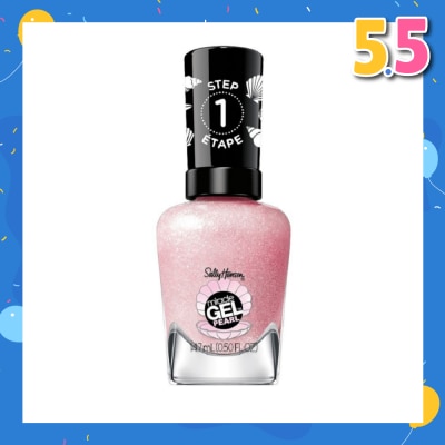 SALLY HANSEN Miracle Gel Nail Polish Lacquer Modern Pearl Collection Pink Sand 906 (No UV/LED Light Necessary) 14.7ml