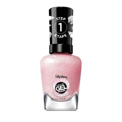 SALLY HANSEN Miracle Gel Nail Polish Lacquer Modern Pearl Collection Pink Sand 906 (No UV/LED Light Necessary) 14.7ml